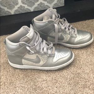 Silver Nike Sneakers